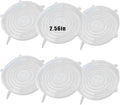 Silicone Stretch Lids, 6 Pcs, 2.56in | Reusable and Durable, Silicone Container Covers, Food Storage, Expandable Bowl Covers, Dishwasher & Freezer Safe