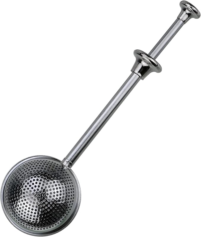 Powder Sugar Shaker Sifter Duster Baker's Dusting Wand Dispenser for Flour Spices Sugar Tea Strainer Steeper Tea Balls for Loose Tea