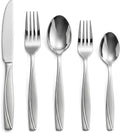 40-Piece Stainless Steel Silverware Set for 8 | Grade 430 Classic Pattern Flatware Set, Heavy Fork Spoon Knife Set for Home, Restaurant, Apartment, Hotel, Dishwasher Safe