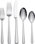 Oneida Doublet 20-Piece 18/0 Silverware Set for 4, Flatware | mirror finish, dishwasher safe | includes knives, forks, and spoons | cutlery set for kitchen and dining