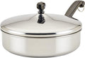 Farberware Classic Series Stainless Steel Saute Pan with Lid, 2.75-Quart Kitchenware, Silver