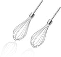 2 Pcs Hand Mixer Attachments Beaters, Hand Mixer Beaters Attachments for Kitchen Stainless Steel Replacement Parts for Hamilton Beach 62682RZ 62692 62695V 64699 Mixer (Oval Silver)