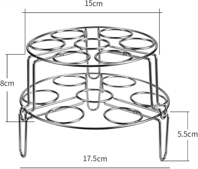 Egg Steamer Rack, Stackable Steaming Holders for Instant Pot Accessories (2 Pack) ﻿