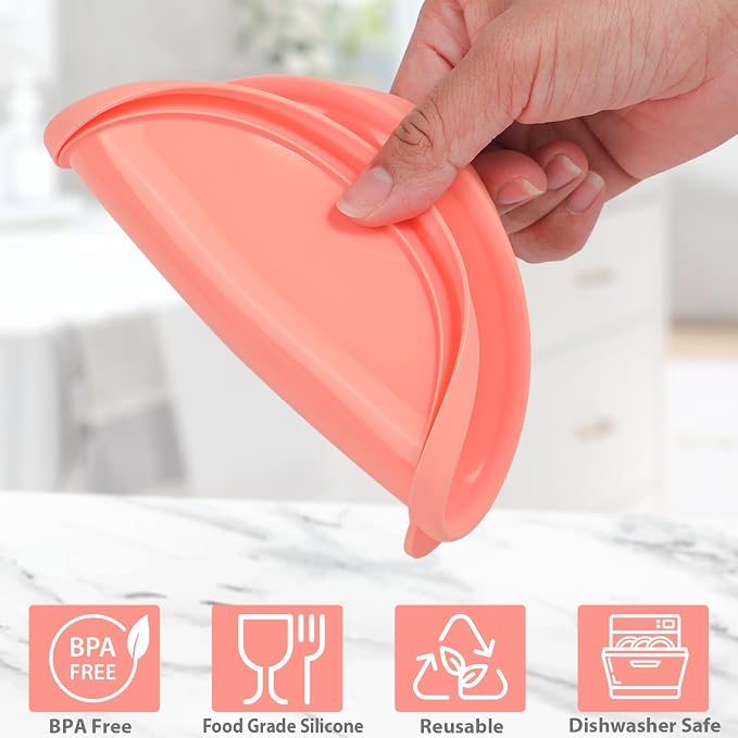 Webake Silicone Lids for #10 Cans, Food-Grade Reusable Can Covers, Light-Proof & Airtight Food Storage Lids for Preppers, Survivalists Supplies, Ideal Replacement for Plastic Lids, Pack of 6