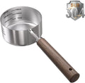 Dog-Cat Food Scoop Measuring-Cup - 3/4 Cup (6 Oz),304 stainless steels,Black walnut long handle