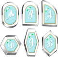 6 Pcs Geometric Plaque Cookie Cutter Set, 4.0" Dishwasher-Safe | Rounded-edge stainless steel cutters for cookies, fondant, sandwiches, birthdays, weddings and family baking treats