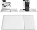 Silicone Coffee Mat with Raised Edges 24" x 16" – Waterproof Countertop Mat, Coffee Maker Pad, Espresso Machine Mat, Heat Resistant Dish Drying Mat