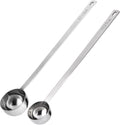 U-Taste Coffee Scoop 1&2 Tablespoon: 18/8 Stainless Steel Measuring Scooper for Ground Coffee, Bean, Powder, Espresso, 8.5in Long Handle Metal Meaure Spoon for Canister, Jar (1&2Tbsp/15&30ml, Silver) | 18/8 Stainless Steel Tablespoon Scoop, Long Metal ...