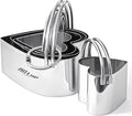 ALLTOP Biscuit Cutters with Handle, Stainless Steel Cookie Cutter, Professional Baking Essential Tools for Valentine's Day - Heart Shaped