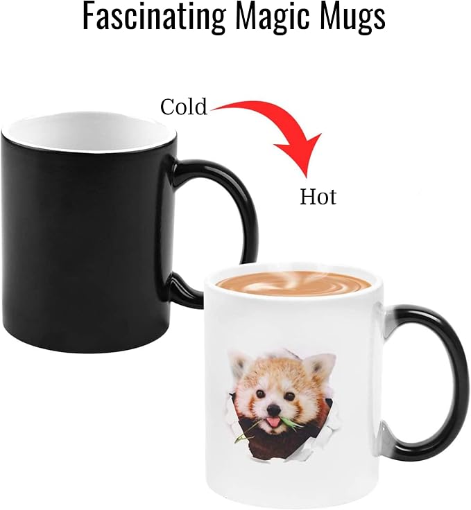 TANGLONG 11oz Tazas Magicas Para Sublimacion Mug Set of 12-Color Changing | Tazas Para Sublimar,Ceramic Cup,Sublimation Blanks,Heat Sensitive Coffee Mugs for gifts,summer, casual, beach, party