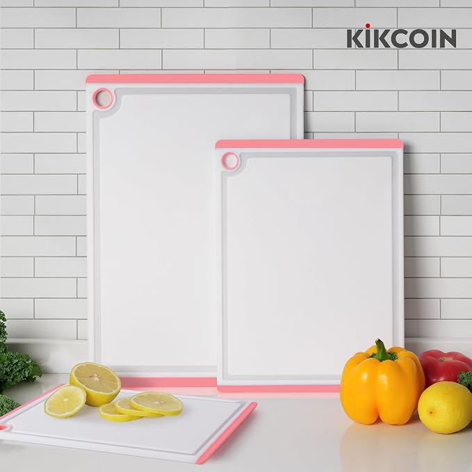 Cutting Board, Extra Large Cutting Boards for Kitchen Chopping Board with Juice Grooves, Kikcoin
