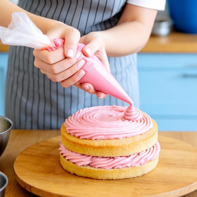 16 Inch Piping Bag Disposable, 100 Pcs Large Pastry Bags | Icing Frosting Bags for Cake, Cream Frosting and Cookie Decoration