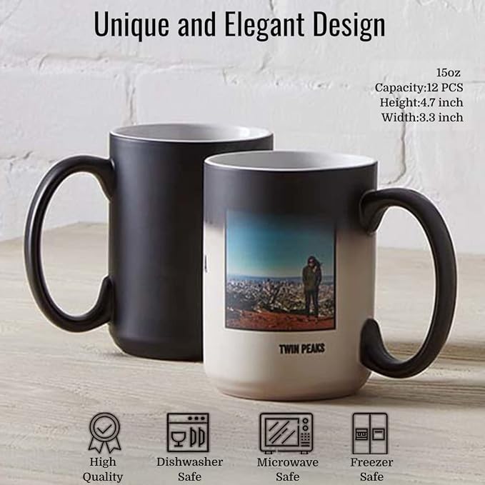 TANGLONG 15oz Tazas Magicas Para Sublimacion Mug Set of 12-Color Changing | Ceramic Cup,Tazas Para Sublimar for Milk, Hot Cocoa,Sublimation Blanks,Heat Sensitive Coffee Mugs for homemade gifts