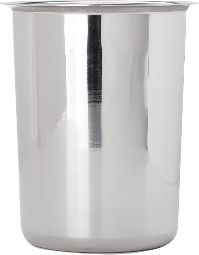 Winco 1.25 qt Stainless Steel Bain Marie | Bent rim, Great for Hot Holding, Soups, Sauces and Steam Tables