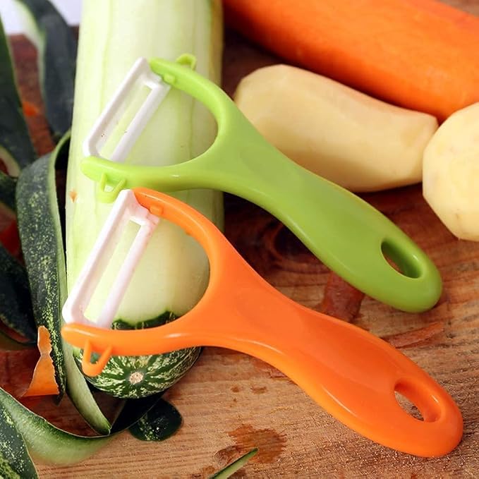 COLIBROX Peelers Grate and Julienne - Fruit and Vegetable Peeler Set Quickly Peels Apple, Potato, Corn, Ginger, Citrus, Avocado, Mango and More