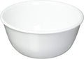 Corelle Vitrelle 12-oz Dessert Bowls, Set of 8 Chip & Crack Resistant Bowls, Great For cereal, Ice Cream, rice, soup, Ceramic Dessert Bowls Set, Winter Frost White