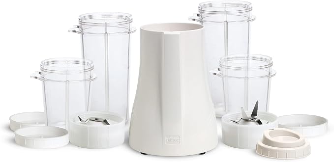 Tribest PB-250 Kitchen Grinder & Personal Blender, White | For Shakes and Smoothies, BPA-Free Portable Blender Cups