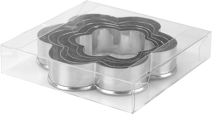 MrCookie Flower Cookie Cutters Stainless Steel.,5-Pack–2.05"-3.74"