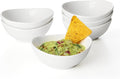 Sweese 4 oz Very Small White Porcelain Bowls - Set of 6 Dipping, Sauce, Salsa & Snack Bowls, Mini Ceramic Bowls for Condiments & Charcuterie