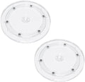 2Pcs Clear Acrylic Lazy Susan 7 Inch Turntable Organizer Bearings | Mini Lazy Susan, Small Lazy Susan Turntable, 360° Rotating Swivel Plate for Spice Rack, Cosmetic, Cake, Pantry, DIY Display