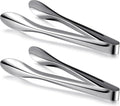 2 Pack Polished Stainless Steel Serving Tongs 12 Inch Metal Food Silver Tong for Buffet Salad BBQ Grilling Heavy Duty Kitchen Utensils for Cooking Catering Wedding Party
