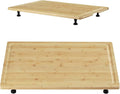 Bamboo Cutting Board, 30"x20" Extra Large Noodle Board with 4 Removable Feet, Juice Groove, Wooden Stove Top Covers for Electric Stove, Gas Burners, Counter Space