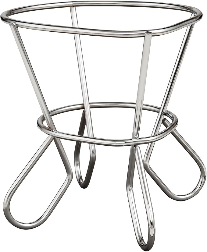 HIC Kitchen Roasting Wire Spiral Ham Roasting Rack, Chrome-Plated Steel, For Baking And Carving Ham Up To 10-Pounds