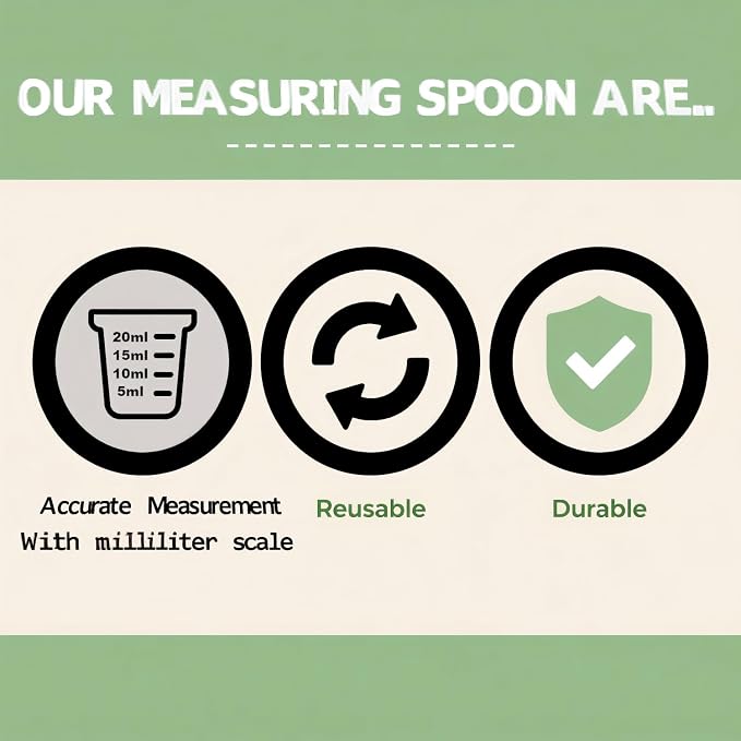Long handle Clear Plastic Measuring Scoops 2 Pack - 15ml 10ml 5ml 3-in-1 Multi-Measurement Scoopers for Protein Powder, Creatine, Supplements and Liquids - Food Grade BPA Free PP Material