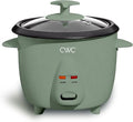COOK WITH COLOR 6 Cup Rice Cooker 300W - Effortless Cooking and Perfectly, Cooks 3 Cups of Raw Rice for 6 Cups of Cooked Rice, Green