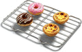 Small Cooling Rack, Stainless Steel Small Wire Rack for Cooking, Heavy Duty Small Baking Rack, with 4 Legs Rectangle Wire Cooking Racks for Meat, 5.3 X 8.46Inch