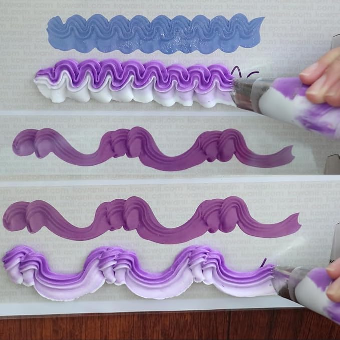 Piping Practice Sheets Reusable Cake Decorating Supplies | Piping Practice Board Guide Paper Sheets 250+ Icing Practice Sheets Set Cake Decorating Tips Techniques Tutorial
