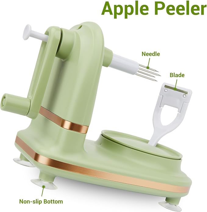 Apple Peeler, 8 Wedges Apple Peeler Slicer Corer, Apple Slicer, Stainless Steel Blades