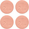 Yodecy Silicone Bowl Lids fit Pyrex Glass Bowls 7200-PC 2 Cup, fit Anchor Hocking Glass Bowls 7200-PC 2 Cup,Replacement Lids 4.76in/12.1cm(4 Pack Pastel Pink)