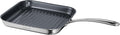 Tramontina Utsava Tri-Ply Clad Stainless Steel 10-Inch Square Grill Pan | Ceramic Non Stick Interior, Induction-Ready