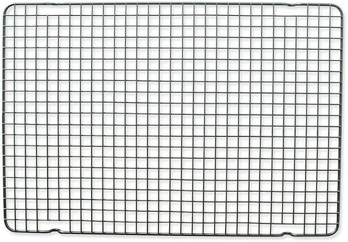 Nordic Ware 43343 Oven Safe Nonstick Baking & Cooling Grid (1/2 Sheet), One Size, Steel | Oven Safe Nonstick Crisping and Cooling Half Sheet Rack