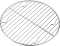 CAMPINGMOON φ8.27inch/φ21cm Round Stainless Steel Roasting Baking Steaming Cooling Rack Cooking Grid Grill Fits for 10-inch Dutch Oven W21