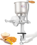 Moongiantgo Corn Grinder Mill Cast Iron Manual Grain Mill Hand Grinder with Large Hopper for Corn Barley Wheat Berries Coffee Chickpeas Poppy Seeds Pepper Dried Beans Animals Feed Home Brewing | Mill Grinder with Large Hopper, for Corn Barley Wheat Ber...