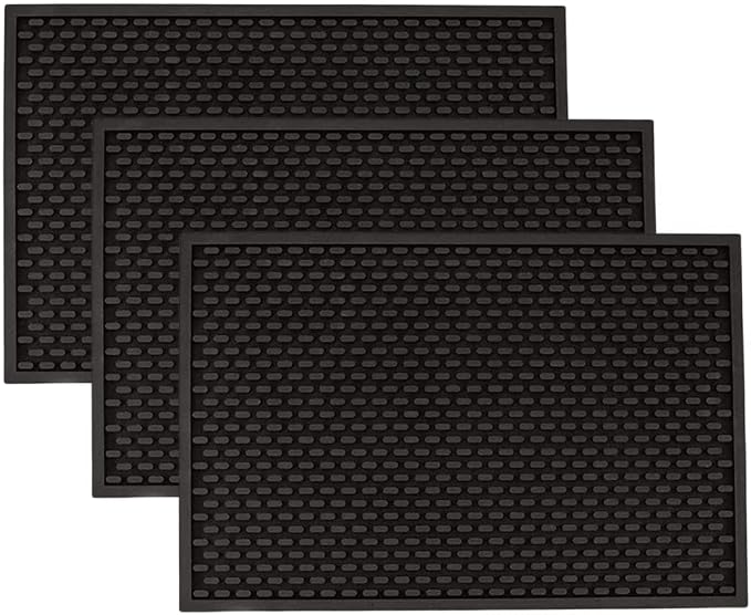 A Bar Above Heavy Duty Bar Mat, Food Safe Silicone Mat for Countertops | Commercial Strength, For Bartending and Coffee, Dish Drying Pad, Kitchen Counter, Barista Accessory, Spill Proof, Great Pick