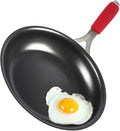 10 Inch Nonstick Frying Pan, Tri-Ply Clad Stainless Steel Skillet with Reinforced Coating, Detachable Handle with Sleeve, Dishwasher & Oven Safe, Induction Compatible, PFOA-Free Fajita Pans