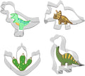 Cookie Cutter ANCKNE Dinosaur Cookie Cutter Set Small Size Stainless Steel Shaped for Kids Dinosaur Theme Birthday Party Supplies
