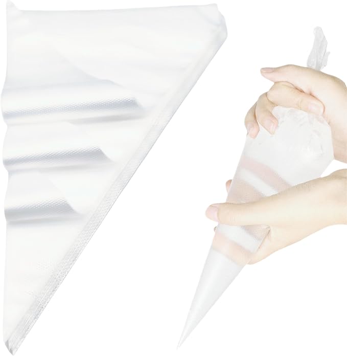 15 Inch Piping Bags 200 Pack - Disposable Pastry Bags - Thick Anti-Burst Pastry Icing Frosting Piping Bags For Decorating Cupcakes Cakes Cookies (15 Inch-200 Pack)