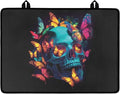 Groovy Skull Colorful Butterfly Print Stove Top Covers for Electric Stove Dish Drying Cooktop Cover Anti-Slip Stovetop Protector Range Covers for Glass Top Stove, 29.18 x 20.96 inch