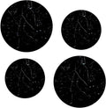 Kerixi Electric Stove Burner Covers Range Top For Expanding Counter Space Stovetop Decor (Black Marble)