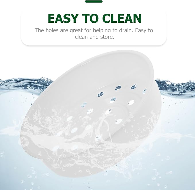 Angoily 2Pcs Plastic Rice Cooker Steamer Basket for 8.85" Rice Cooker 3L 5L | Steam Rack Insert Round Food Tray, Round Steaming Accessories, Veggie Rack Cooking Utensils, Buns Dumplings Kitchen Gadgets