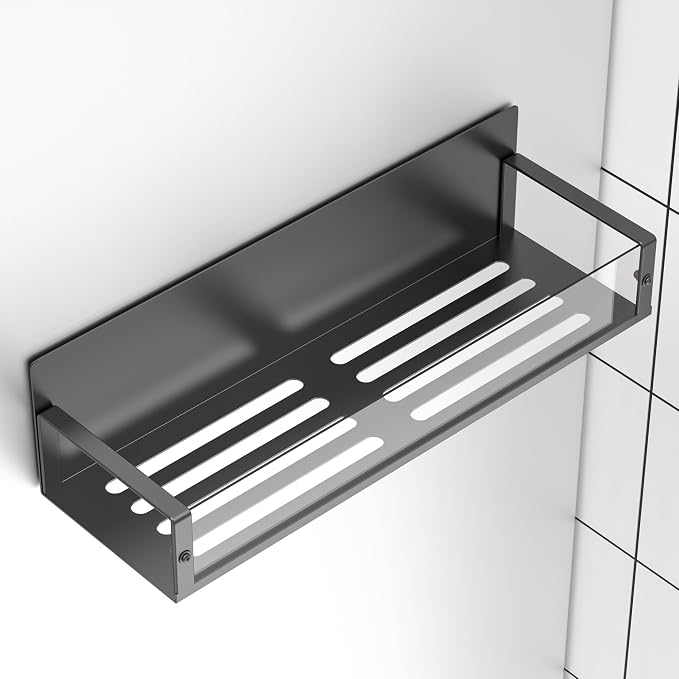 Metal Magnetic Spice Rack for Refrigerator Clear, 2 Pack | Magnetic Shelves Heavy Duty for Fridge in Kitchen, Seasoning Storage Organizer, For Oven Washer and Dryer, For Heavier Items