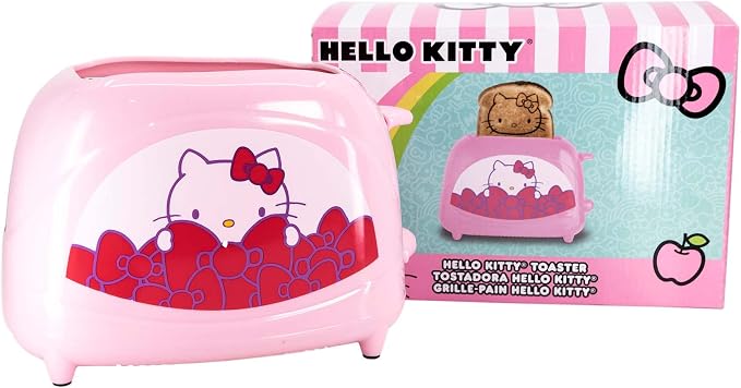Uncanny Brands Hello Kitty Two-Slice Toaster- Toasts Your Favorite Kitty On Your Toast