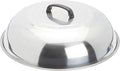 Winco 17 3/4" Stainless Steel Wok Cover | Great for Covered Cooking, Heat Retention, Stir Fry and Kitchen Prep
