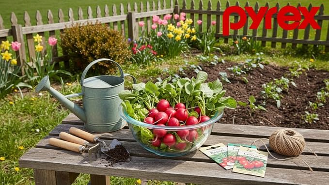 Pyrex 322 1-Quart Glass Mixing Bowl - Made in USA | Tempered Glass | Thick Glass Walls | Wide Rim | Refrigerator Safe | Freezer Safe | Dishwasher Safe | Reusable Construction