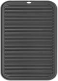 Extra Large Silicone Trivets for Hot Pots and Pans 16x12 Inch, Heat Resistant Hot Pads for Countertops, Hot Dishes, Pot Holders for Kitchen, 1 Piece, Black