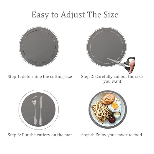 Silicone Baking Mat 12 Inch, Non Stick Microwave Turntable Mat for Kitchen, Multi-Purpose Heat Resistant Oven Mat 2 Pack (Gray)